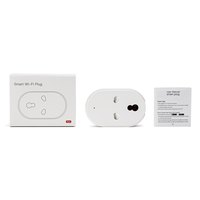 Enchufe Inteligente Wi-Fi con Control Remoto a través de Aplicación Móvil, Compatible con Alexa, Asistente de Google e IFTTT, 16A, Estilo Indio / Suramericano