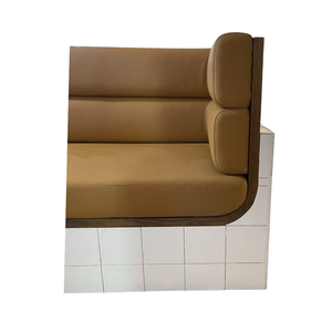 Certificado de alta calidad Banqueta moderna Restaurante Cabina Asiento Tapicería de madera para comedor Hotel Hospitalidad Suministro de muebles - Product Image 5