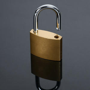 भारी शुल्क लोहा ताला टाइटेनियम मढ़वाया लॉक गोल्डन/पीले रंग पीतल चित्रित लोहा ताला - Product Image 3