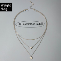 Nouvelle Collection 2026 : Colliers Pendentifs Cœur Triple Couche Tendance, Chaînes Superposées et Chokers