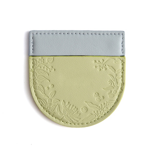 Luxury Portable Embossed Floral PU Leather Cover Cosmetic <b>Mirror</b>, Mini Pocket Travel <b>Makeup</b> <b>Mirror</b> Wholesale Gift - Product Image 1