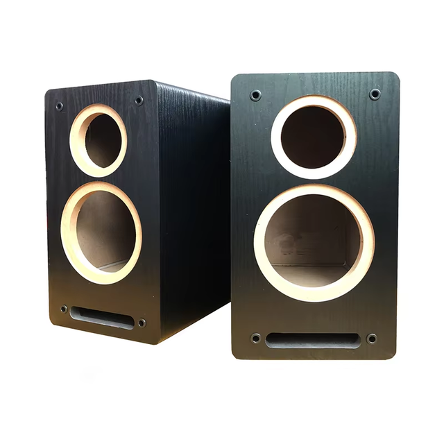 KYYSLB 5.5 Inch Bookshelf Wood Speaker Box Empty Case Audio Enclosure DIY Body Wooden LoudSpeaker Box Shell