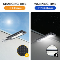 KCD-Réverbère solaire tout-en-un DC 12V LED de couleur chaude 100W 200W 300W 400W W Réverbère solaire à batterie au lithium