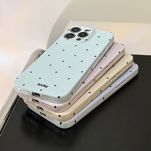 Funda de teléfono Ins Dots Style Fashion Women Girl <span class=keywords><strong>para</strong></span> <span class=keywords><strong>iPhone</strong></span> 16 15 14 13 12 11 Protector de cuatro esquinas a prueba de golpes - Product Image 5