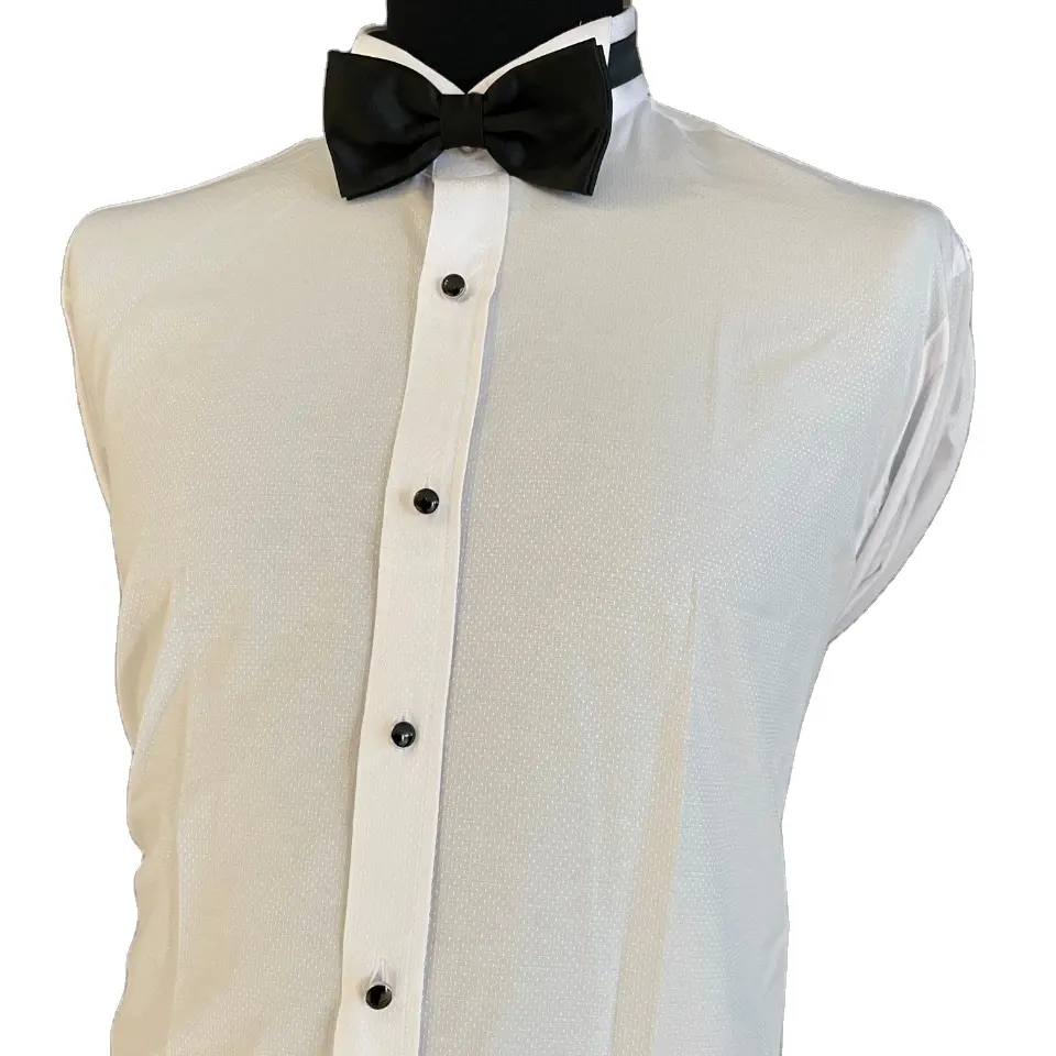 Xact Camiseta de esmoquin para hombre diseño formal con doble puño y gemelos 