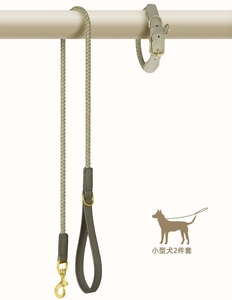 <span class=keywords><strong>Collar</strong></span> Personalizado para Mascotas de Cuero Vacuno Genuino de Fábrica Directa, Collares para Perros Elegantes Trenzados a Mano con Accesorios de Latón - Product Image 6