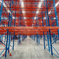 Étagères de stockage industrielles robustes en acier réglables certifiées CE Jracking, norme EURO, pour centre logistique
