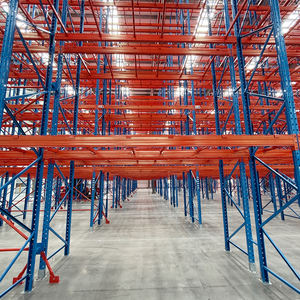 מדפי אחסון מתכווננים מפלדה, בעלי תקן CE, תקן אירופאי, לתעשייה כבדה, למרכזי לוגיסטיקה. - Product Image 4