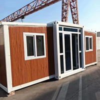 Oem maison de verre préfabriquée à bas prix 40ftx20ft petites maisons préfabriquées à vendre, maison mobile casas prefabricadas de madera