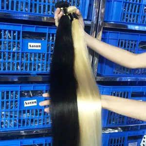 Trinh Nữ Nguyên Ấn Độ Tóc Con Người Weave Búi, 100% Bền Remy Tóc Con Người, Bán Buôn Nguyên Trinh Ấn Độ Tóc Con Người Nhà Cung Cấp