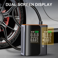 Portable 150PSI Gonfleur De Pneu De Voiture Arrêt Automatique Rapide Affichage LCD Pression Préréglée Numérique Lumière D'urgence 7800mAh Batterie