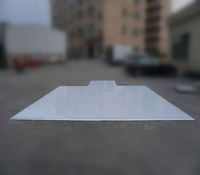 Plancher de danse brillant pour mariage, panneaux blancs 4x4 pieds, système de fixation par clips
