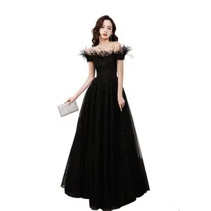 NNR LONG SLIM western style beautiful sweet heart party dress black style lady dress