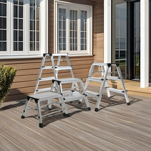 Bước Phân bước gấp phân cao tiện dụng giặt gấp công cụ nhôm Sliver hiện đại Nụ cười khách sạn RV bước nhôm - Product Image 6