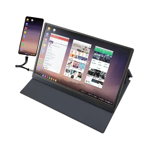LED Screen IPS HD Display ultra Thin Multi-functional 15 6 inch 1080P smart phone Laptop Black Speaker Portable monitor