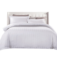 Pur hôtel coton lin quatre pièces ensemble de literie Patchwork housses de couette et draps de lit pour B & B fabriqués pour la vente en gros