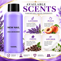 Poudre acrylique américaine OEM, marque privée, séchage moyen rapide, 1000ML/500ML, liquide acrylique pour ongles EMA, monomère EMA