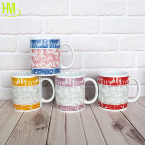 Taza de sublimación de cerámica ecológica de 15oz, tapa de 350ml de capacidad para té, café, hogar, Camping, <span class=keywords><strong>gran</strong></span> diseño al aire libre, Idea de regalo perfecta - Product Image 1