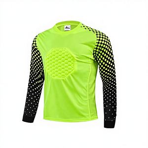 Camisetas de Portero de Fútbol Transpirables de Manga Larga para Verano, Diseño Personalizado, Conjunto de Uniforme de Portero 100% Poliéster - Product Image 1