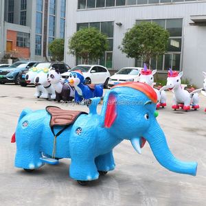 Voitures électriques pour enfants Blue Elephant, animaux motorisés montables, manèges de parc d'attractions - Product Image 2