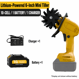 Motoculteur portatif électrique <span class=keywords><strong>à</strong></span> <span class=keywords><strong>batterie</strong></span> lithium-ion pour jardin et bonsaï, largeur de travail 128 mm - Product Image 2