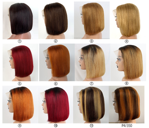 Cabello brasileño Rubio 613 Hd para peluca Frontal de encaje 13x4 rubio miel Bob Peluca de encaje completo transparente cabello humano 613 crudo - Product Image 6