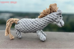 Jouet à mâcher <span class=keywords><strong>de</strong></span> corde <span class=keywords><strong>de</strong></span> <span class=keywords><strong>cheval</strong></span> et <span class=keywords><strong>de</strong></span> chien durable fait à la main - Product Image 2