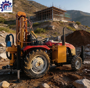 Máquina Perforadora <span class=keywords><strong>de</strong></span> Pozos <span class=keywords><strong>de</strong></span> Agua <span class=keywords><strong>de</strong></span> <span class=keywords><strong>Segunda</strong></span> Mano BDM-200UT, Montada en Tractor, Impulsada por Diésel, 380V, 200m <span class=keywords><strong>de</strong></span> Profundidad, Equipo Hidráulico para Perforación - Product Image 1