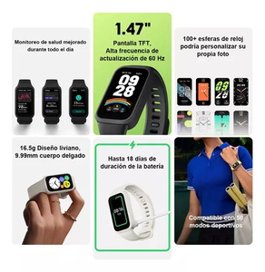 Nuevo <span class=keywords><strong>Mi</strong></span> <span class=keywords><strong>Band</strong></span> 9 Active Redmi Smart <span class=keywords><strong>Band</strong></span> Pulseras deportivas <span class=keywords><strong>Xiaomi</strong></span> Smart <span class=keywords><strong>Band</strong></span> 9 Active Heart Rate Recordatorio Pulseras Fitness - Product Image 2