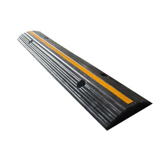 רמפה גומי עמיד, מגן כבל גומי גמיש, מגן כבל, ללא החלקה החלקה במהירות, דבשת, כיסוי כבל כבד 1 ערוץ - Product Image 5