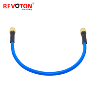 Câble coaxial SMA mâle vers SMA mâle, directement de l'usine, RG141 RG402 RG-402, câble bleu, câble de raccordement RF, rallonge 20cm
