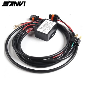 SANV 12V H1 H4 H7 9005 9006 Relay Wire Harness for BI Xenon&<b>LED</b> <b>Projector</b> Lens Laser Headlight - Product Image 6