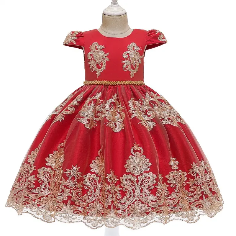 Vestido de princesa de mickey para niños, de algodón, de encaje, para fiesta de boda, verano y otoño, venta al por mayor, 2021