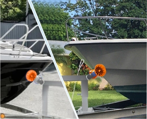 Adjustable 3&quot; W x 3&quot; H Boat Trailer <strong>Winch</strong> Stand Roller for Motorboats and Fishing Boats-Durable Fender Drawbar