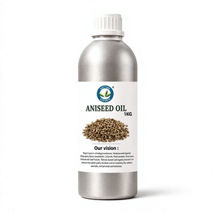 Huile essentielle d'anis 1 kg, huile de graines d'Anisum Pimpinella, 100% pure et naturelle, distillée à la vapeur, huile botanique douce et épicée - En provenance d'Inde - Product Image 1