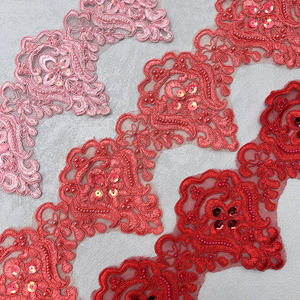 Encaje francés ecológico de 12,5 cm, encaje bordado de poliéster para decoración del hogar, accesorios de ropa suave, corte de joyería, flor en relieve - Product Image 3