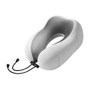 Oreiller de <span class=keywords><strong>voyage</strong></span> ergonomique en mousse à mémoire de forme à récupération lente, personnalisable, portable, respirant et doux pour le soutien du cou - Product Image 1