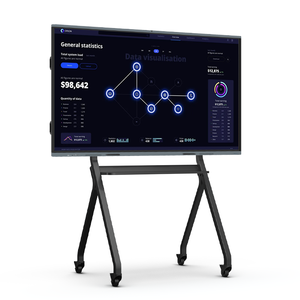 Hushida 65 75 85 98 110 inch HD máy ảnh thông minh Bảng tương tác lớn tương tác màn hình cảm ứng với di chuyển khung - Product Image 1