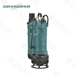 GRANDFAR 5HP pompa air lumpur 3,7 kW pompa pembuangan air kotor pompa drainase celup kotoran elektrik pompa pengering air kotor