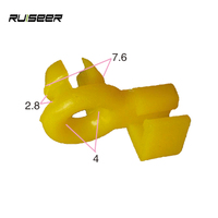 Clips de pièces de voiture Clips de décoration en plastique Auto de haute qualité