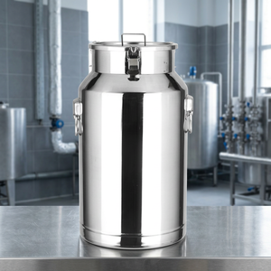 Bidón de Leche de Acero Inoxidable 304 de Grado Alimenticio, Resistente, con Tapa Hermética, para Transporte y Almacenamiento de Líquidos - Product Image 2