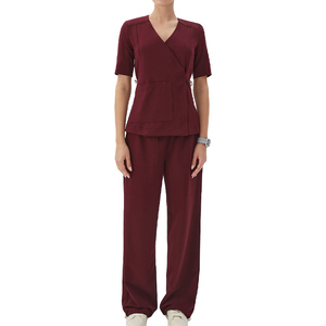 Fábrica al por mayor Mujeres Scrub Set Quirúrgico Enfermería Scrub Sets Hospital Uniforme Uniformes médicos Mujeres Custom Scrubs - Product Image 5