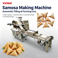 Ligne de pliage automatique de samosas Patti, machine à fabriquer des samosas Patti pour les petites entreprises alimentaires et les cuisines commerciales