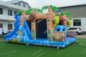 Maison de rebond gonflable commerciale de l'île au <span class=keywords><strong>trésor</strong></span> videur gonflable Seaworld avec toboggan pour les enfants - Product Image 5