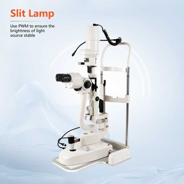 New Type Digital Slit Lamp Microscope SRSL520 6X-40X Ophthalmic Eye Examination Equipment 5 Steps Industrial Machinery