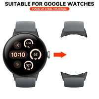 Adaptador de Acero Inoxidable para Reloj Inteligente Google Watch Pixel, Conector Metálico, Accesorios para Reloj Inteligente