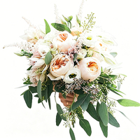 JYJT003 Support de bouquet sphérique facile à utiliser, poignée antidérapante, plastique alimentaire, écologique, incassable, cage en mousse florale pour mariage
