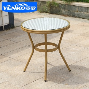 Mesa y sillas de <span class=keywords><strong>bambú</strong></span> estilo francés, conjunto de jardín, mesa de comedor para patio, muebles de exterior - Product Image 3