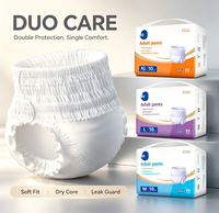 Couches-culottes jetables double couche Duo pour adultes, sous-vêtements absorbants anti-fuites pour personnes âgées