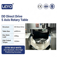 Centre d'usinage CNC à portique 5 axes LEYO U400, fraisage simultané BT40, table rotative à moteur DD, précision 0,005 mm, aluminium marin